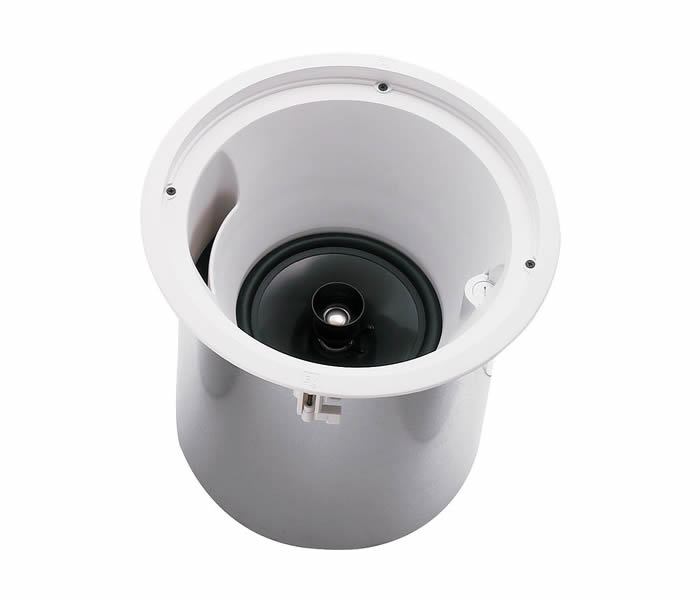 EVID C8.2HC 8" 2-Way 75W Coaxial High-Ceiling Speaker (Pair, White) by Electro-Voice