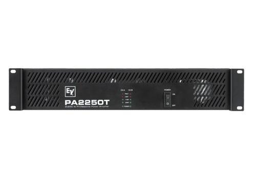 PA2250T120V PA Series Amplifier (2x 270W/70V/2RU) by Electro-Voice