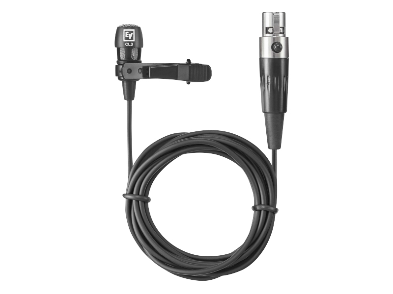 RE3ACCCL3 Cardioid Lavalier Microphone with TA4F by Electro-Voice