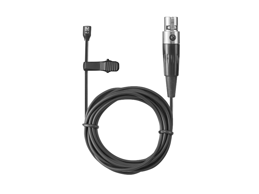 RE3ACCOL3 Omnidirectional Lavalier Microphone with TA4F by Electro-Voice