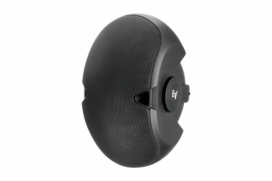 EVID 4.2T Two-way twin 4" woofer and 1" horn loaded 100 x 90 tweeter. Internal 70/100-volt line transformer, pair, black by Electro-Voice