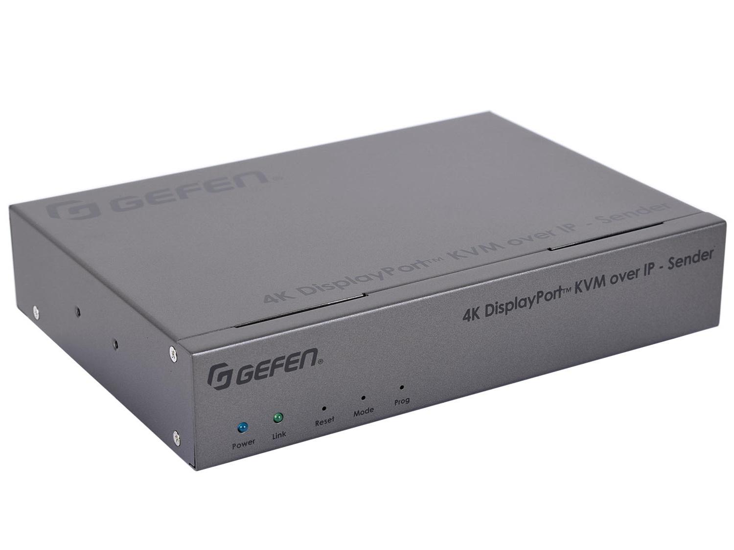 EXT-DPKA-LANS-TX 4K DisplayPort KVM over IP Extender (Transmitter) with USB/Audio/RS-232/IR by Gefen
