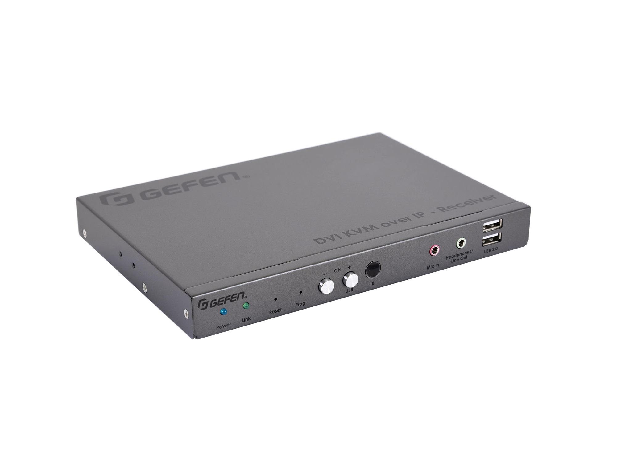 EXT-DVIKA-LANS-RX DVI KVM over IP Extender (Receiver) with USB/Audio/RS-232/IR by Gefen