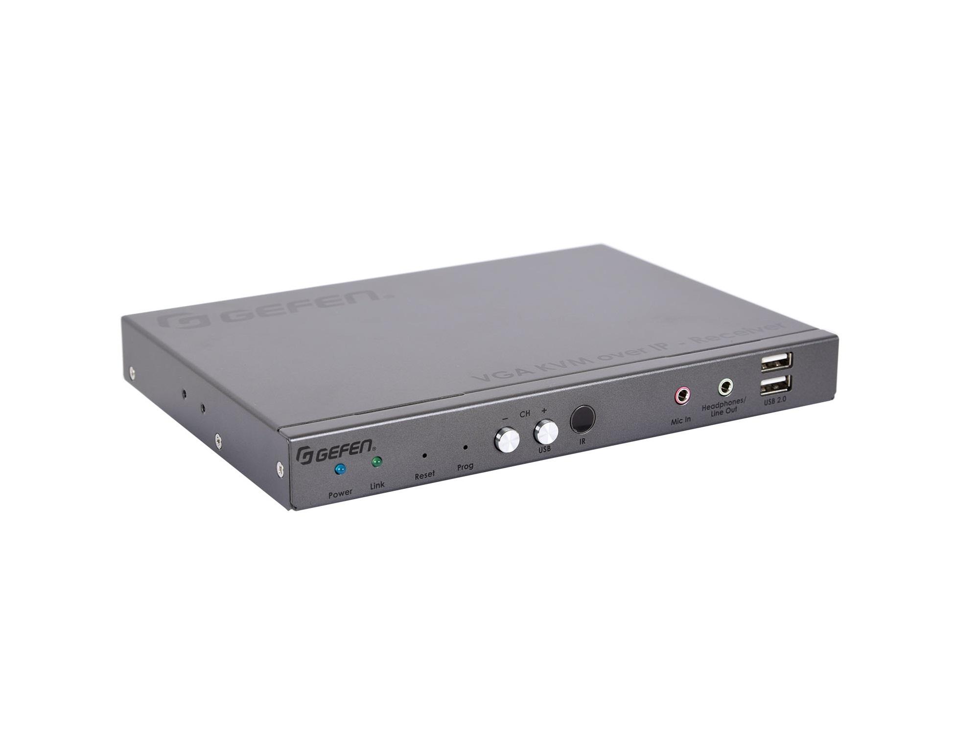 EXT-VGAKA-LANS-RX VGA KVM over IP Extender (Receiver) with USB/Audio/RS-232/IR by Gefen