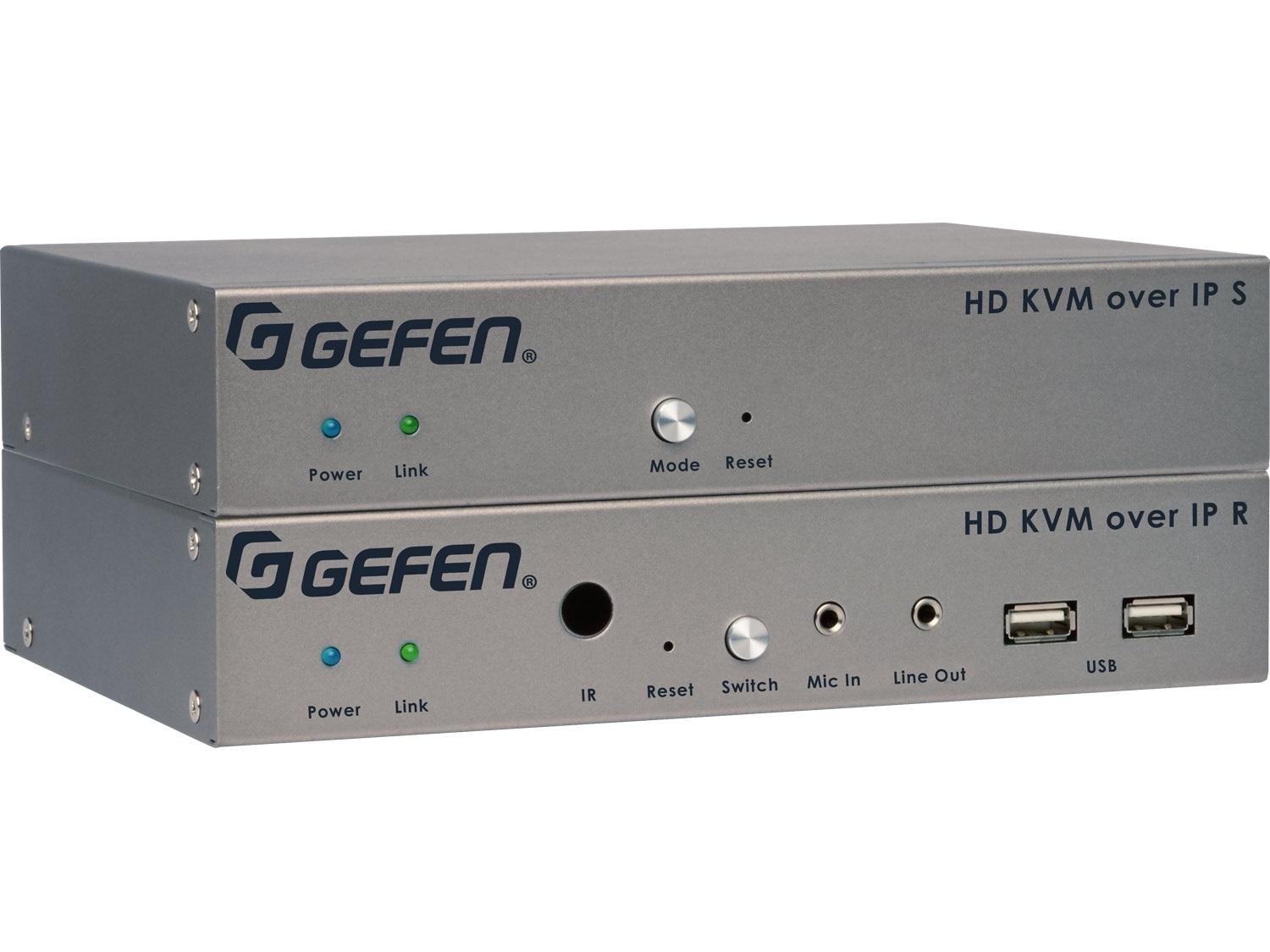 EXT-HDKVM-LANRX HDMI/USB/Audio/RS-232/IR KVM over IP Extender (Rx) by Gefen