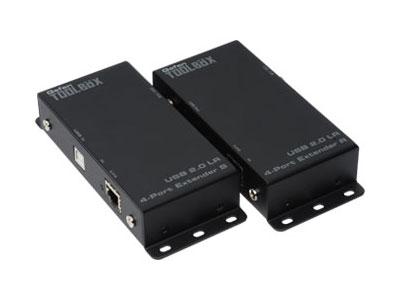 GTB-USB2.0-4LR-BLK ToolBox USB 2.0 LR 4-Port Extender (Receiver/Sender) Kit Black by Gefen