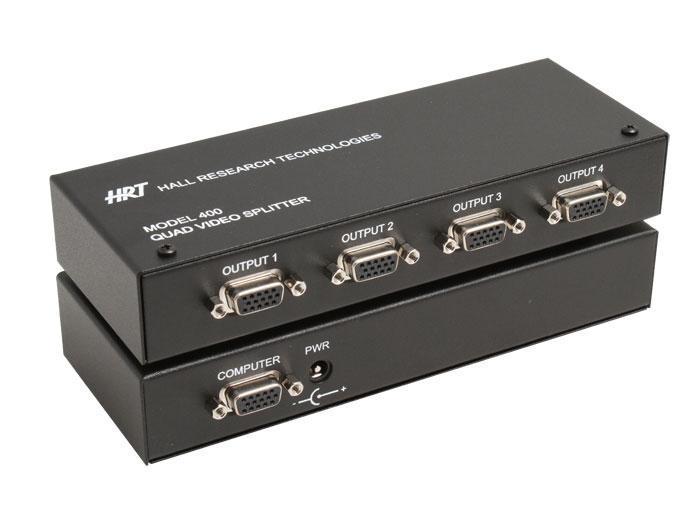 400 4 Port VGA Video Splitter by Hall Research
