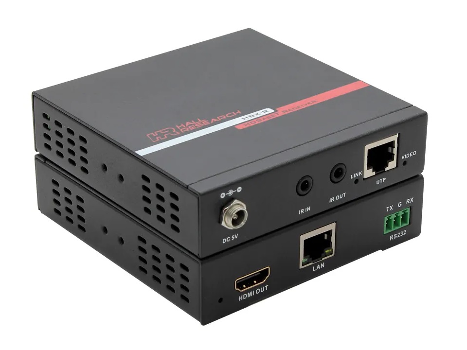 HBX-R HDMI Video Extender (Receiver) With Ultra-HD AV/IR/RS232 and Ethernet by Hall Technologies