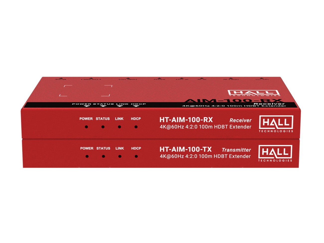 HT-AIM-100 4K@60Hz 4x2x0 HDBT Extender by Hall Technologies