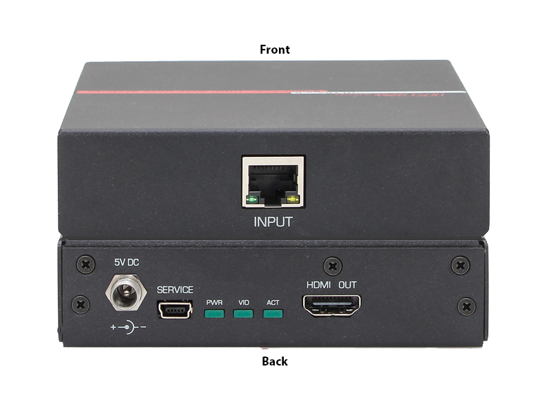 ULTRA-V-R 4K UHD HDMI Extender (Receiver) for ULTRA-V Splitter/Extender Series by Hall Technologies