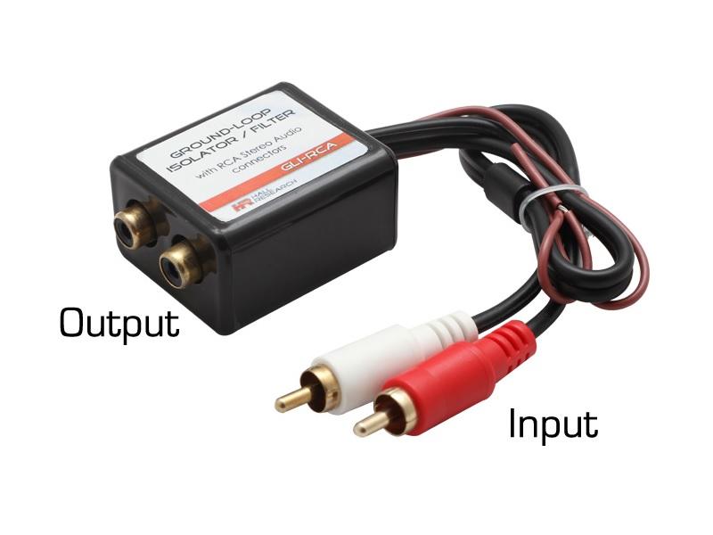 GLI-RCA Stereo Audio Ground-Loop Isolator/Filter w RCA Connectors by Hall Technologies