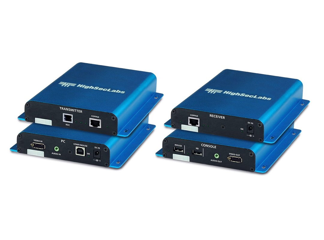 FKCE11PH-N DP\HDMI Commercial Copper Extender KVM up to 100 meters  4K 30hz, Pair by High Sec Labs