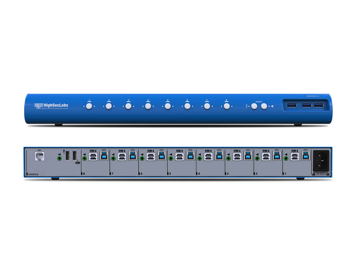 High Sec Labs SM80NU-N 8-Port KM KVM Switcher USB3/Audio