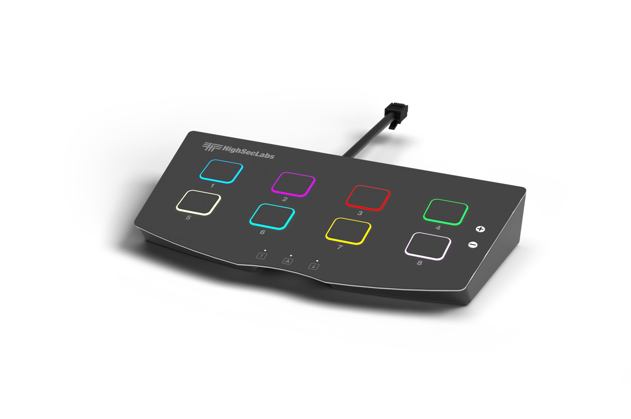WR80PC-4 8-Port Programable RGB Remote Control Unit by High Sec Labs