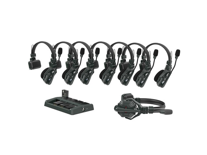 HL-Solidcom C1-8S without Hub Full-Duplex Wireless DECT Intercom System with 8 Headsets (1.9 GHz) by Hollyland