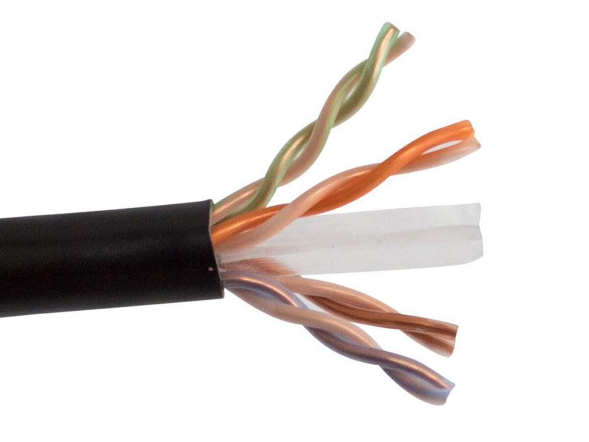 CAT6-P-BK CAT6 PLENUM- ENHANCED 550 MHz SOLID BC 4PR UTP CABLE, BLACK by ICRealtime