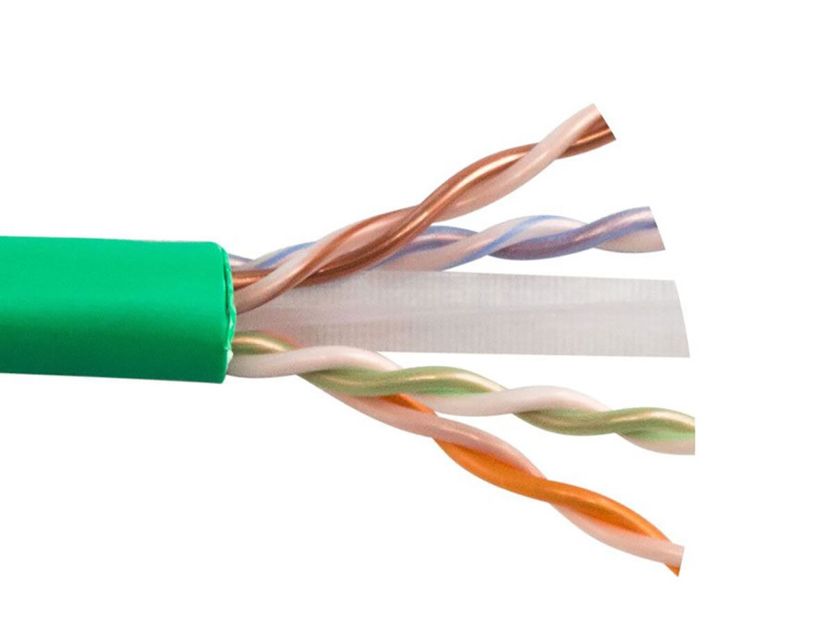 CAT6-P-GN CAT6 PLENUM- ENHANCED 550 MHz SOLID BC 4PR UTP CABLE, GREEN by ICRealtime