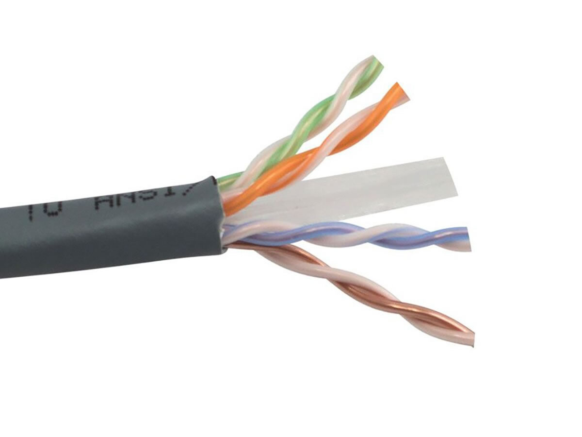 CAT6-P-GY CAT6 PLENUM- ENHANCED 550 MHz SOLID BC 4PR UTP CABLE, GRAY by ICRealtime