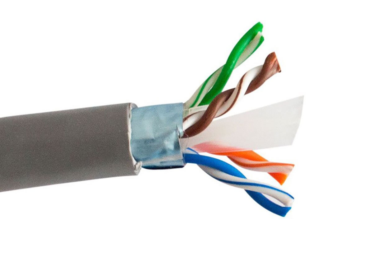 CAT6SH-GY CAT6 SHIELDED F/UTP- ENHANCED 550MHz 23AWG SOLID BC 4PR CABLE, GRAY by ICRealtime