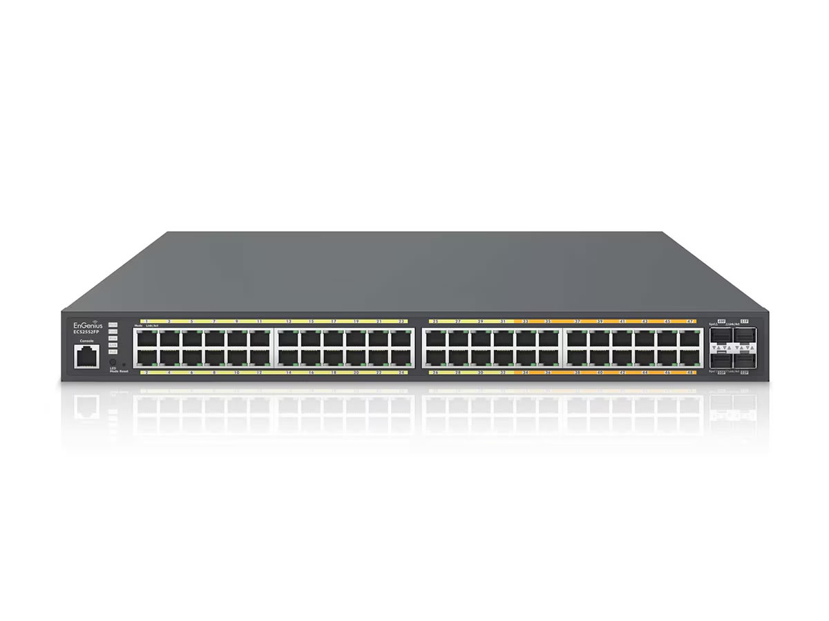 ECS2552FP EnGenius Technologies ECS2552FP Cloud 48-Port 740W PoE  Switch by ICRealtime