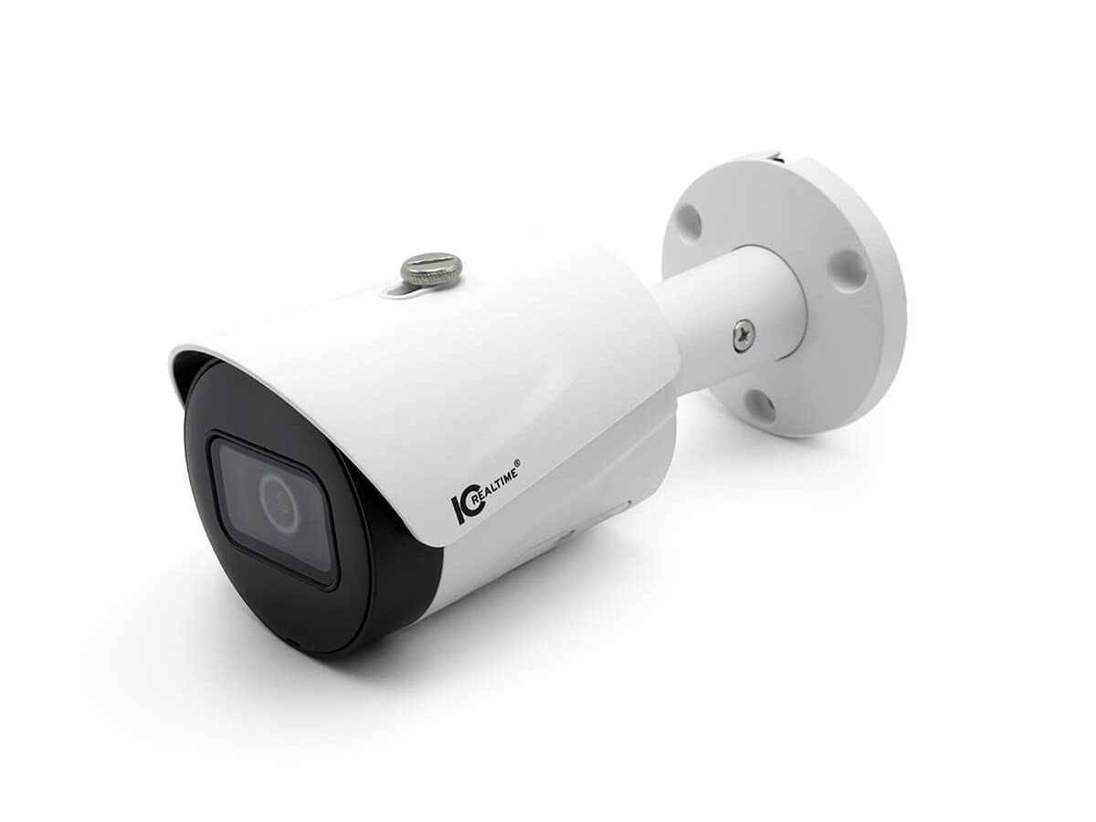 IPEG-B20F-IRW2 2MP IP Indoor/Outdoor Small Size Bullet Camera/2.8mm Lens/98ft IR/PoE Capable by ICRealtime