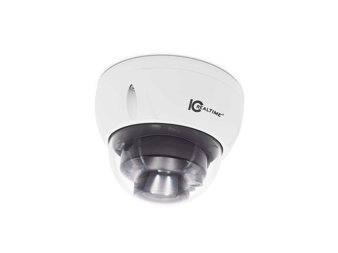 IPFX-D40V-IRW2 4MP IP Indoor/Outdoor Mid Size Vandal Dome Camera/131ft Smart IR/PoE Capable by ICRealtime