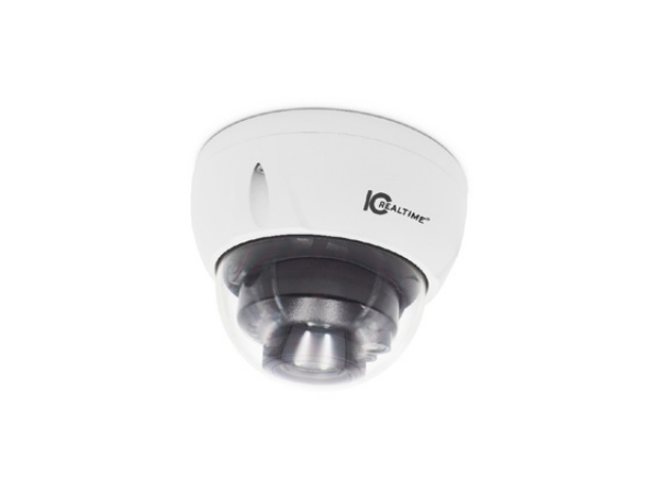 IPFX-D80V-IRW1 8MP IP Indoor/Outdoor Mid Size Vandal Dome Camera/Varifocal 2.7-12mm by ICRealtime