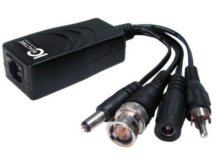 IVB-213VPA 1 Channel Analog Camera UTP Cat5/6 PoE Balun/Transmits Power Video/Audio by ICRealtime