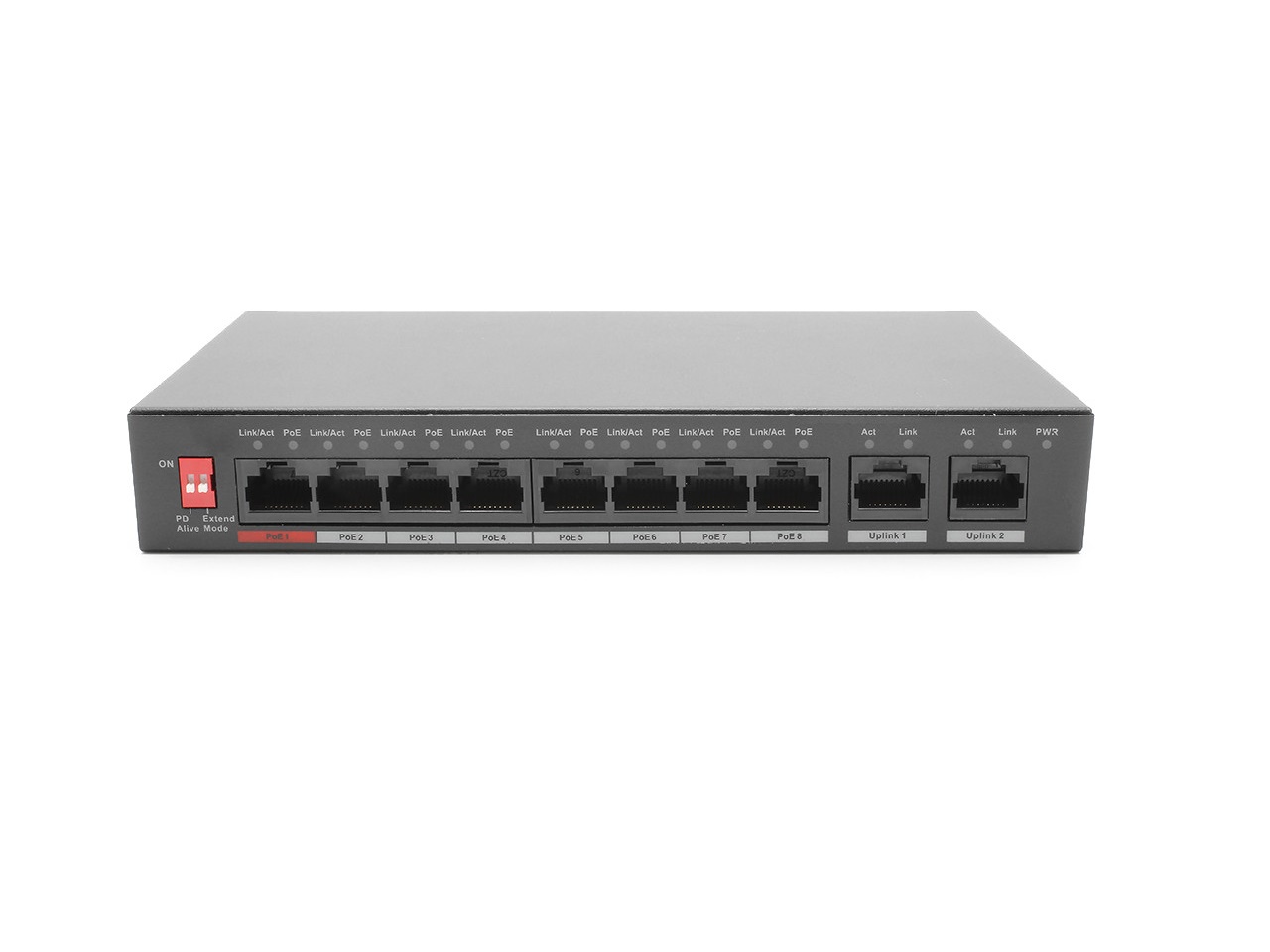 PWR-POE-8-V3 8-Port Unmanaged PoE Switch by ICRealtime