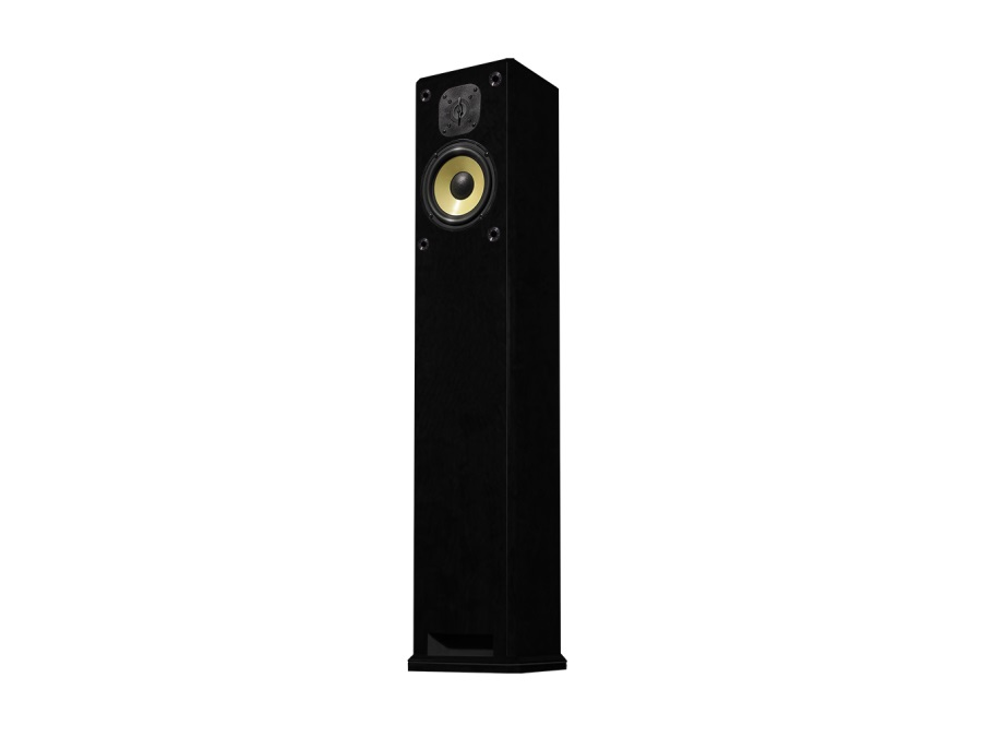 S2.T-BG Two-Way Single Freestanding Loudspeaker (Black Gloss) by Induction Dynamics