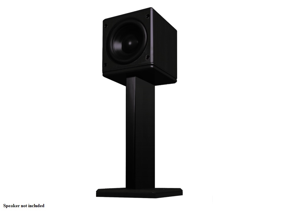 ST2 Double-Post Speaker Stand for Freestanding Subwoofers (Black Gloss) by Induction Dynamics