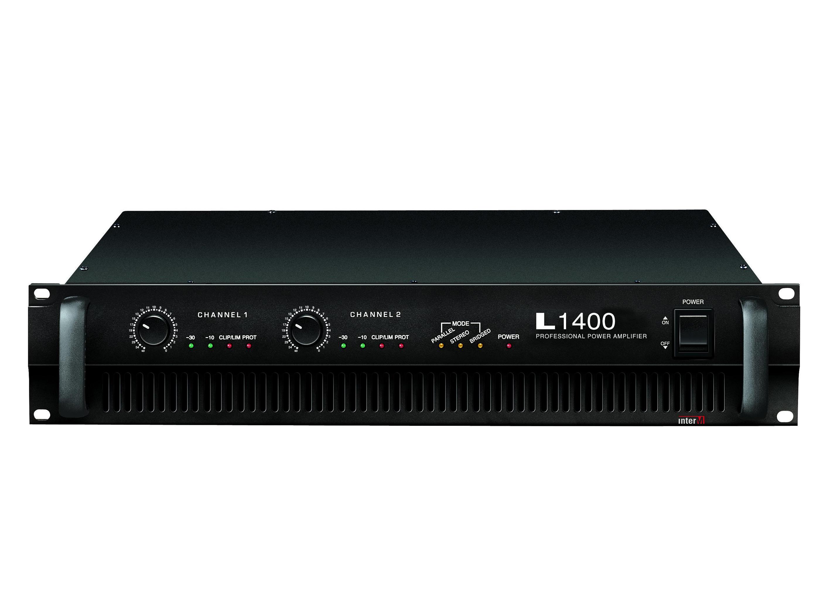 L-1400 2 Channel L-Series Professional Power Amplifier 280W (8 Ohm) by Inter-M