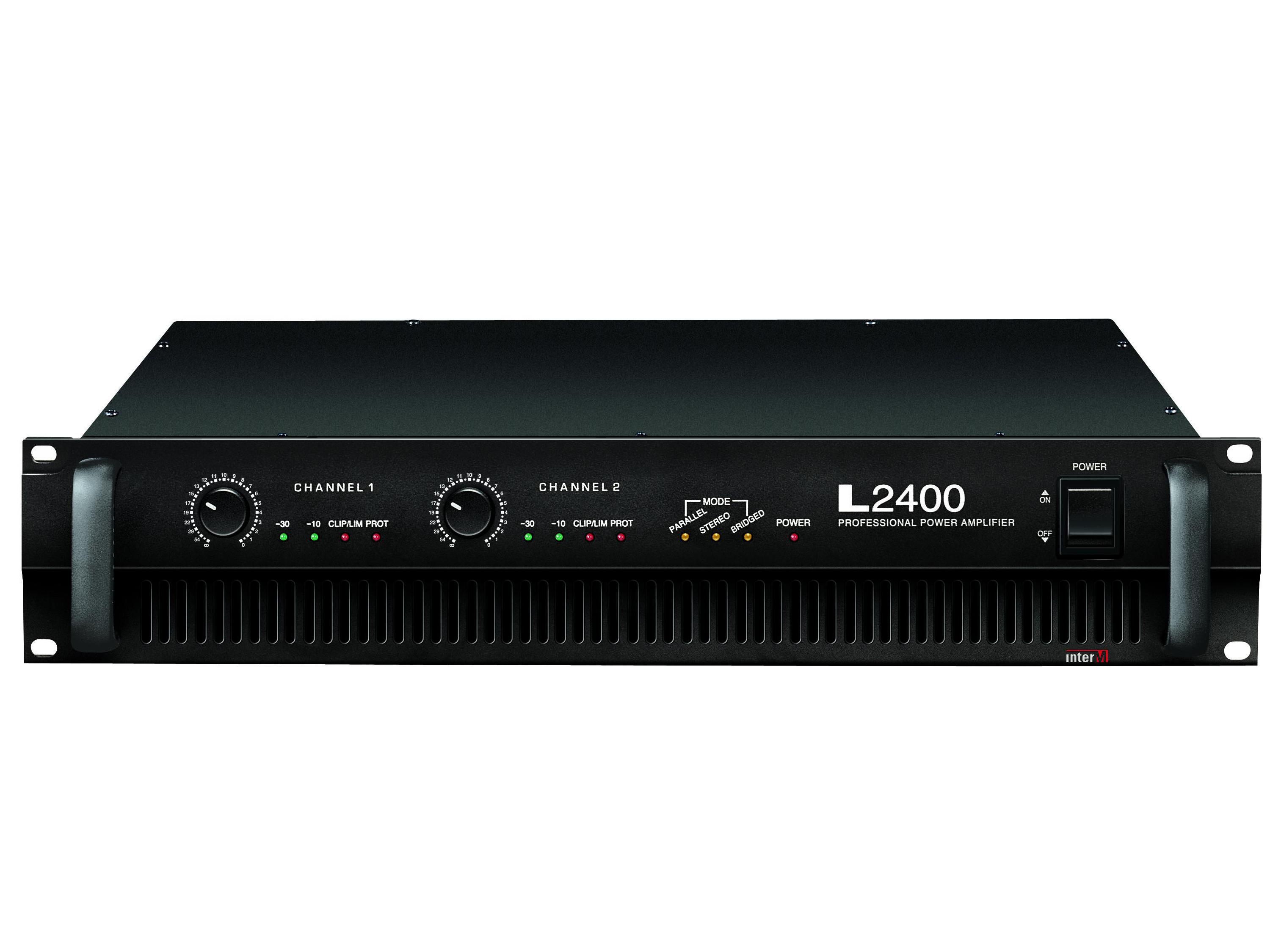 L-2400 2 Channel L-Series Professional Power Amplifier 500W (8 Ohm) by Inter-M