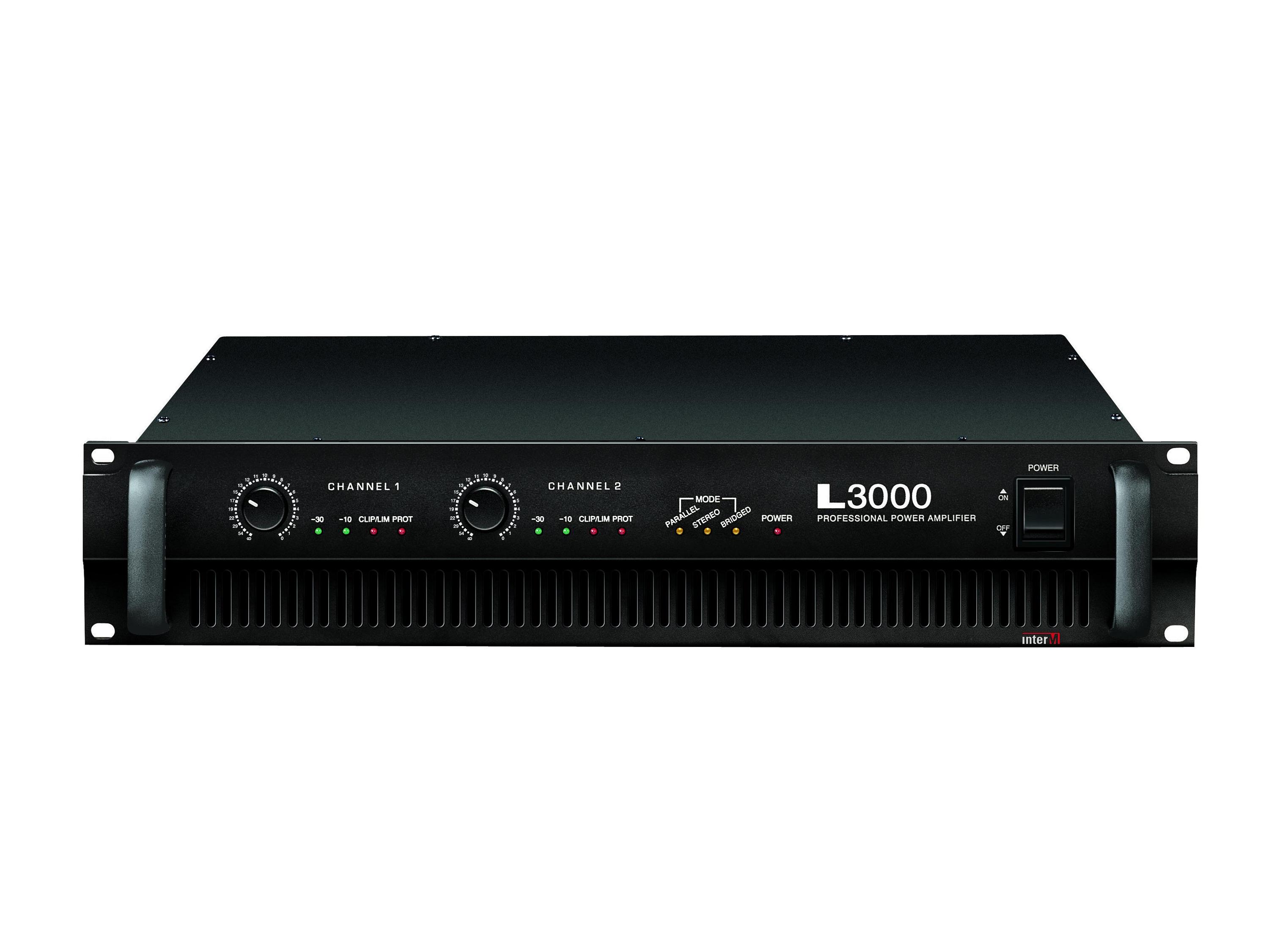 L-3000 2 Channel L-Series Professional Power Amplifier 650W (8 Ohm) by Inter-M