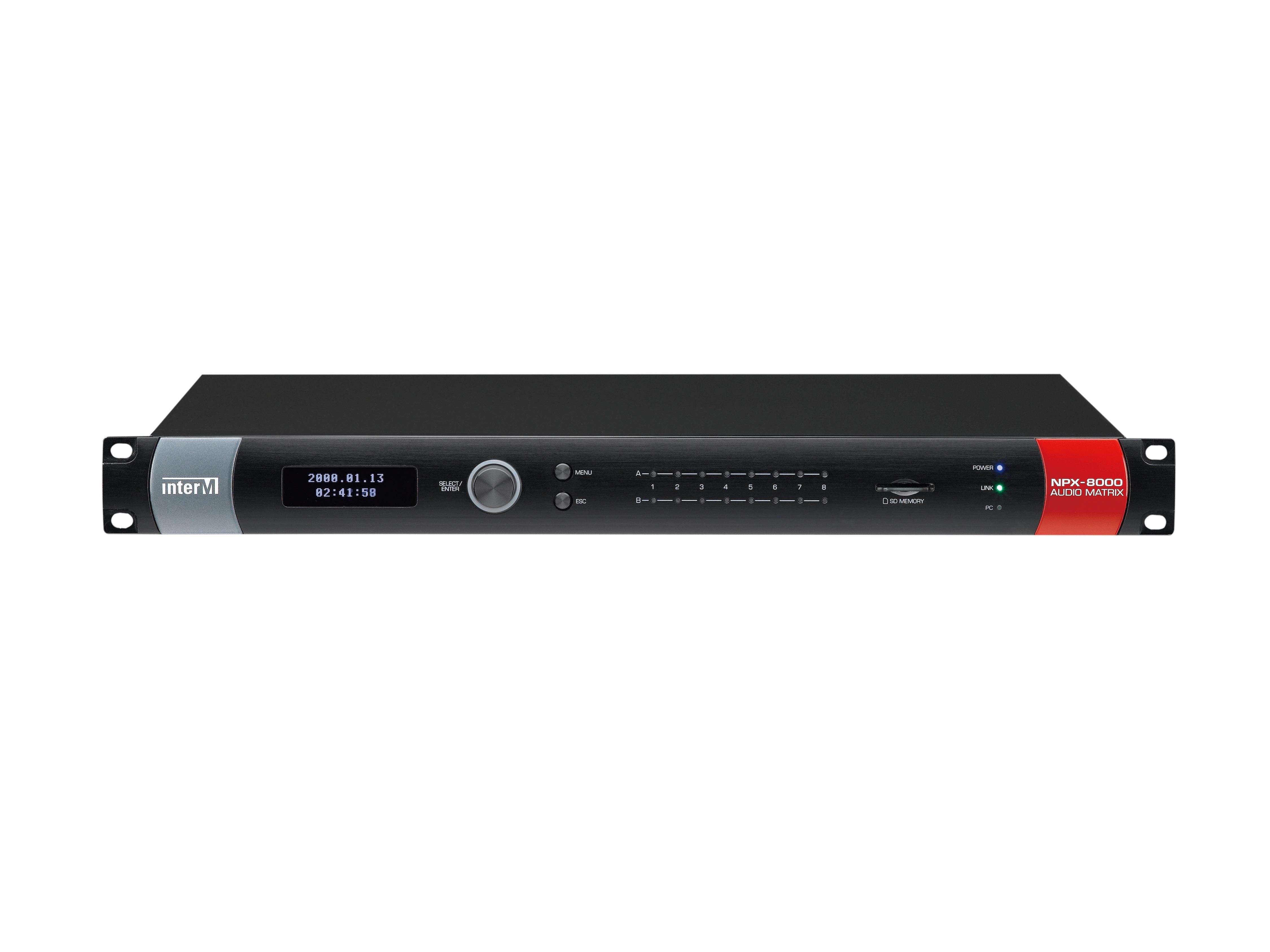 NPX-8000 Digital Audio Matrix System/Controller by Inter-M