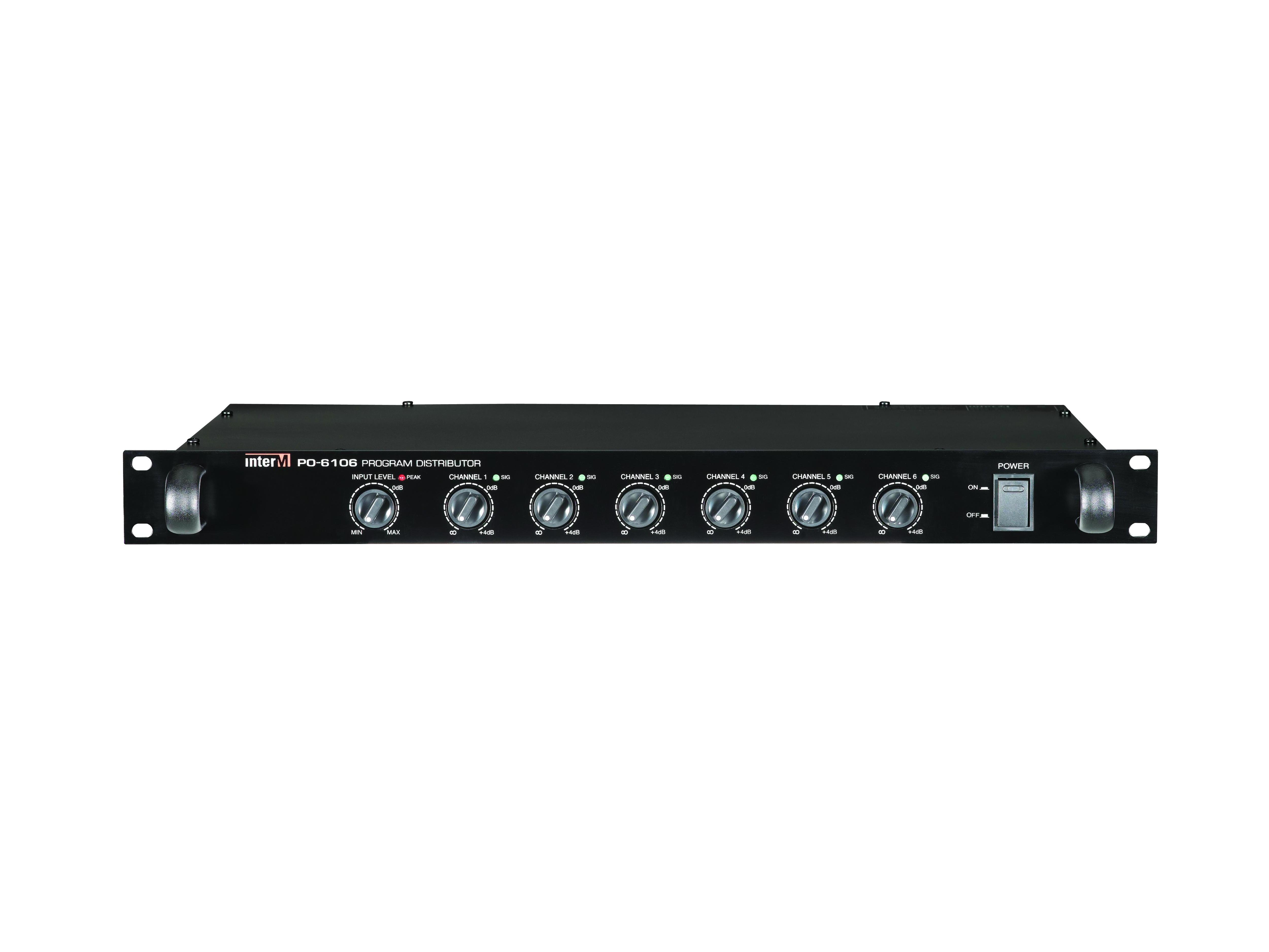 PO-6106 1x6 Distribution Amplifier/Program Distributor by Inter-M