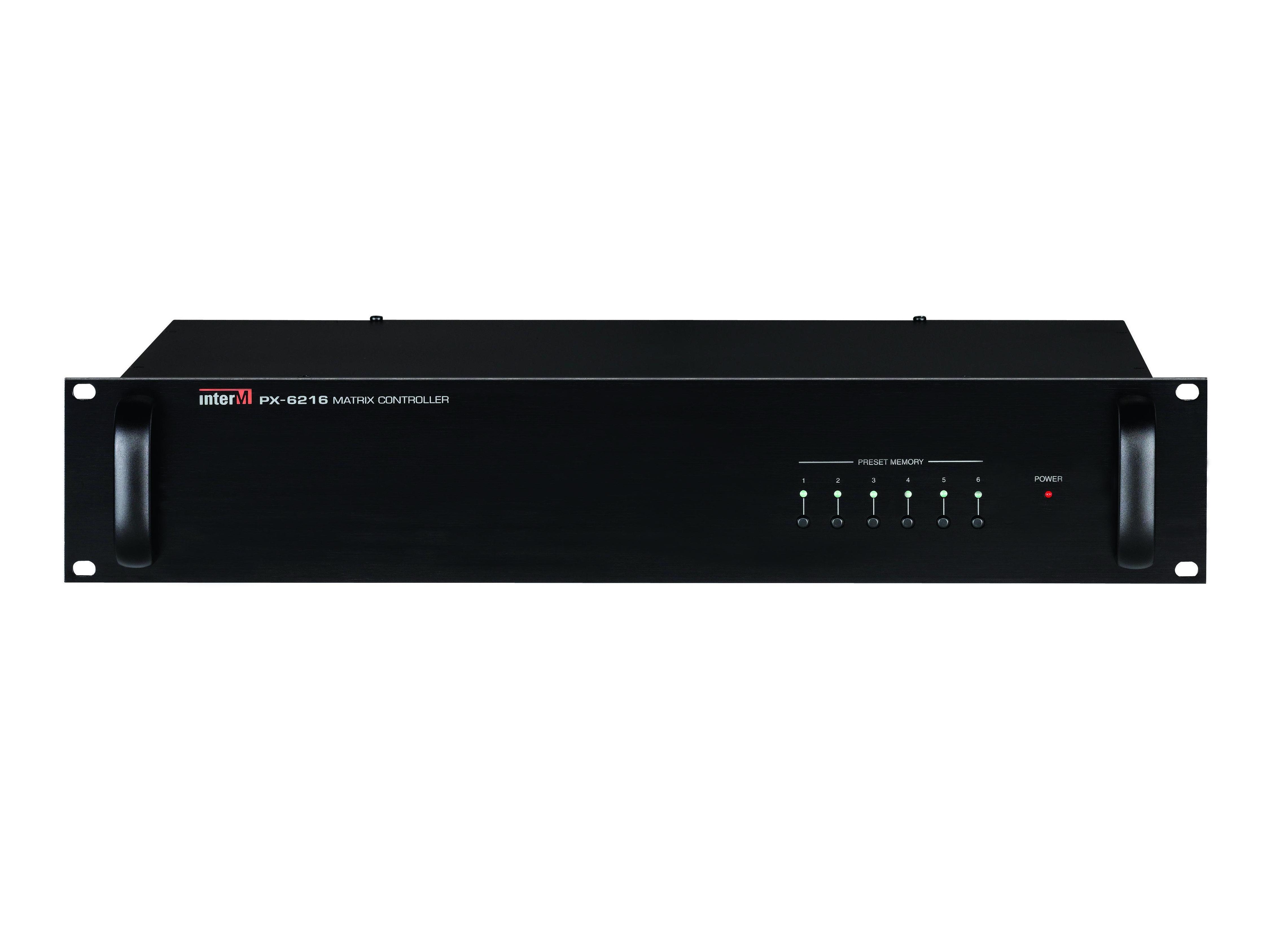 PX-6216 16x8 Digital Audio Matrix Switcher/Controller by Inter-M