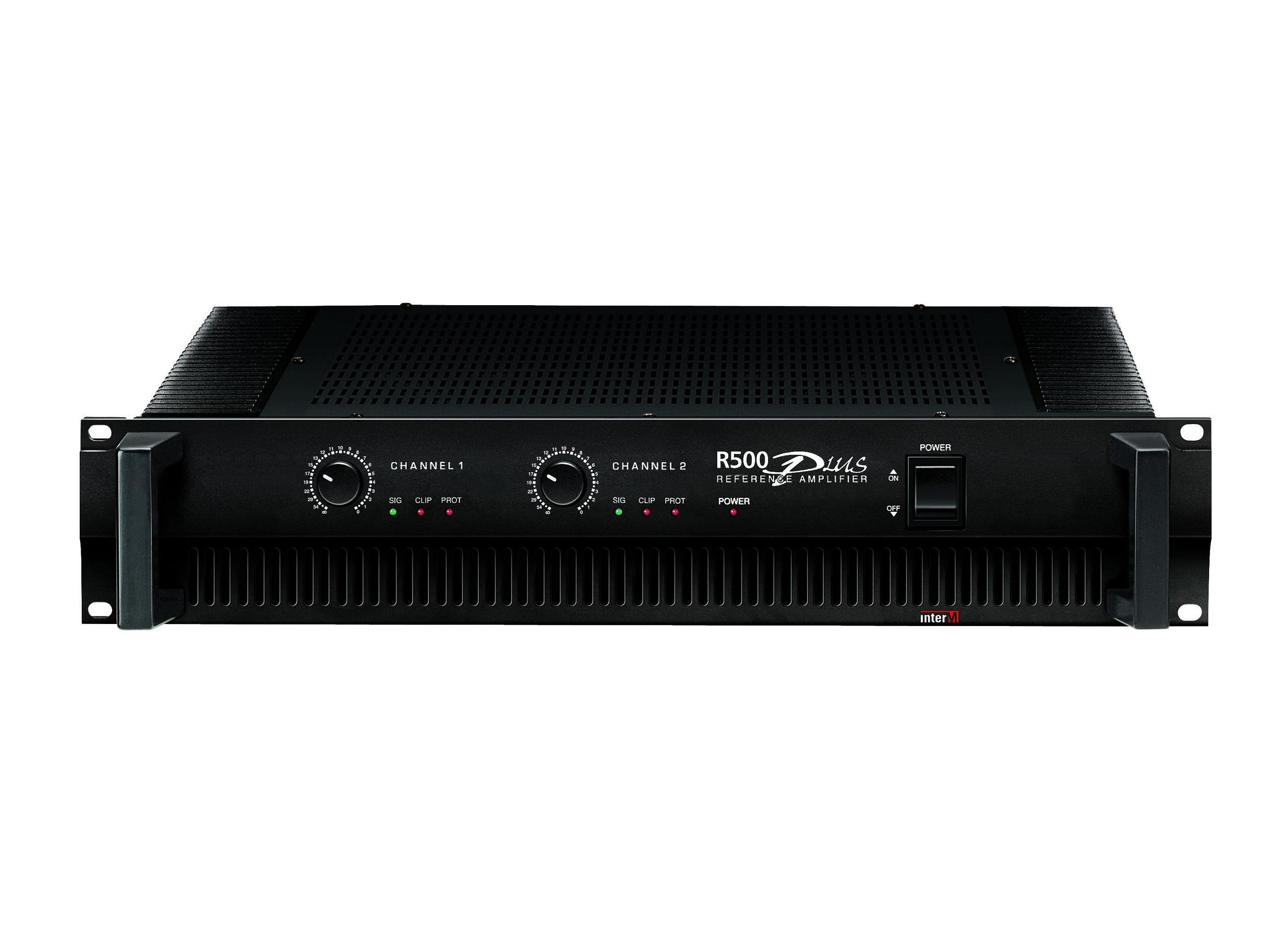 R-500PLUS 2 Channel Reference Power Amplifier 170W (8 Ohm) by Inter-M