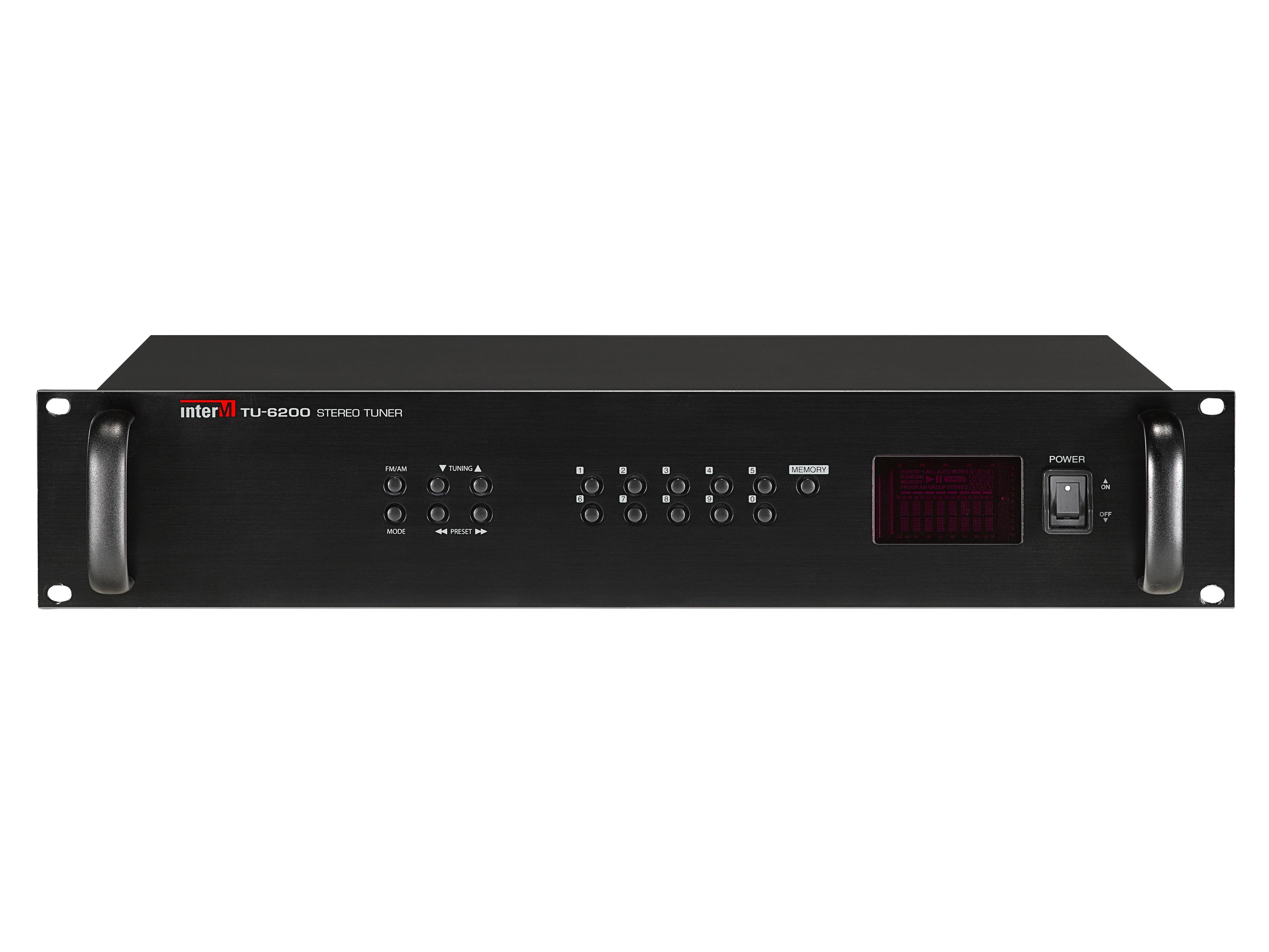 TU-6200 FM/AM Tuner with 40 Station Memories/RS-232/ XLR/RCA Connector by Inter-M