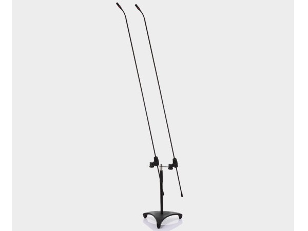 FGM-62 Carbon Dual Dual Floor Stand Microphone with Carbon Boom/62cm stand by JTS