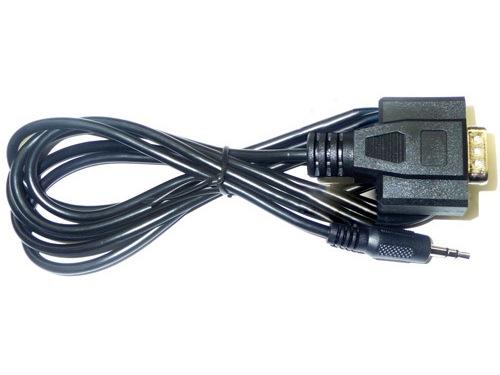 KD-3.5FDB96 3.5 mm stereo to female DB9 shielded Adapter cable - 6ft by Key Digital