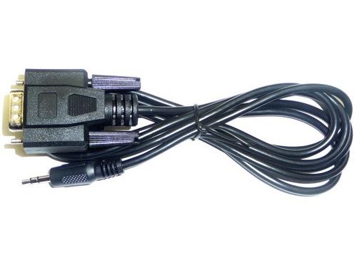 KD-3.5MDB964C 3.5mm stereo to male db9 shielded adapter cable - 6 ft by Key Digital