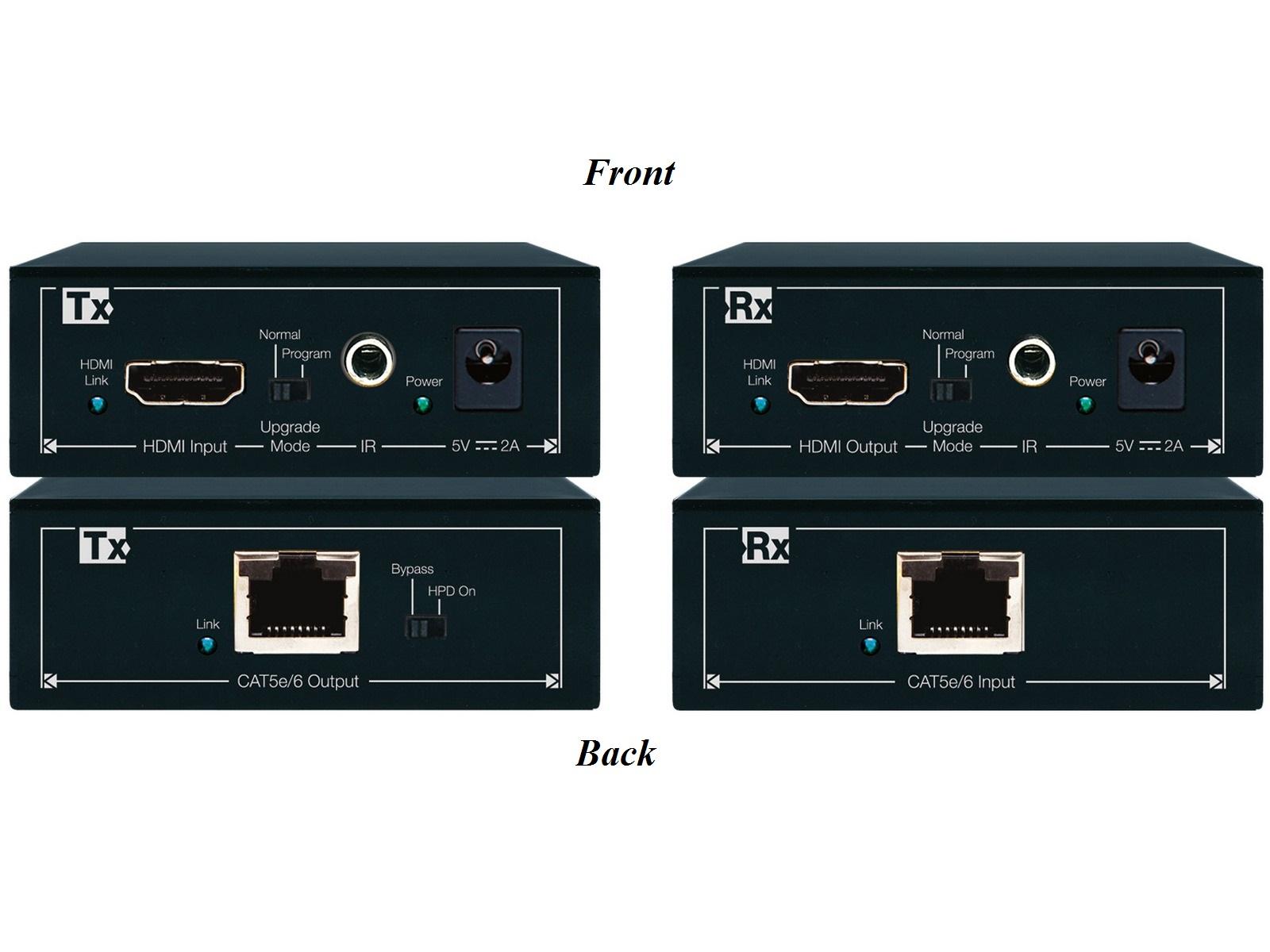 KD-CATHD250Lite-b HDBaseT/HDMI Lite via CAT5e/6 Extender (Transmitter/Receiver) Kit by Key Digital