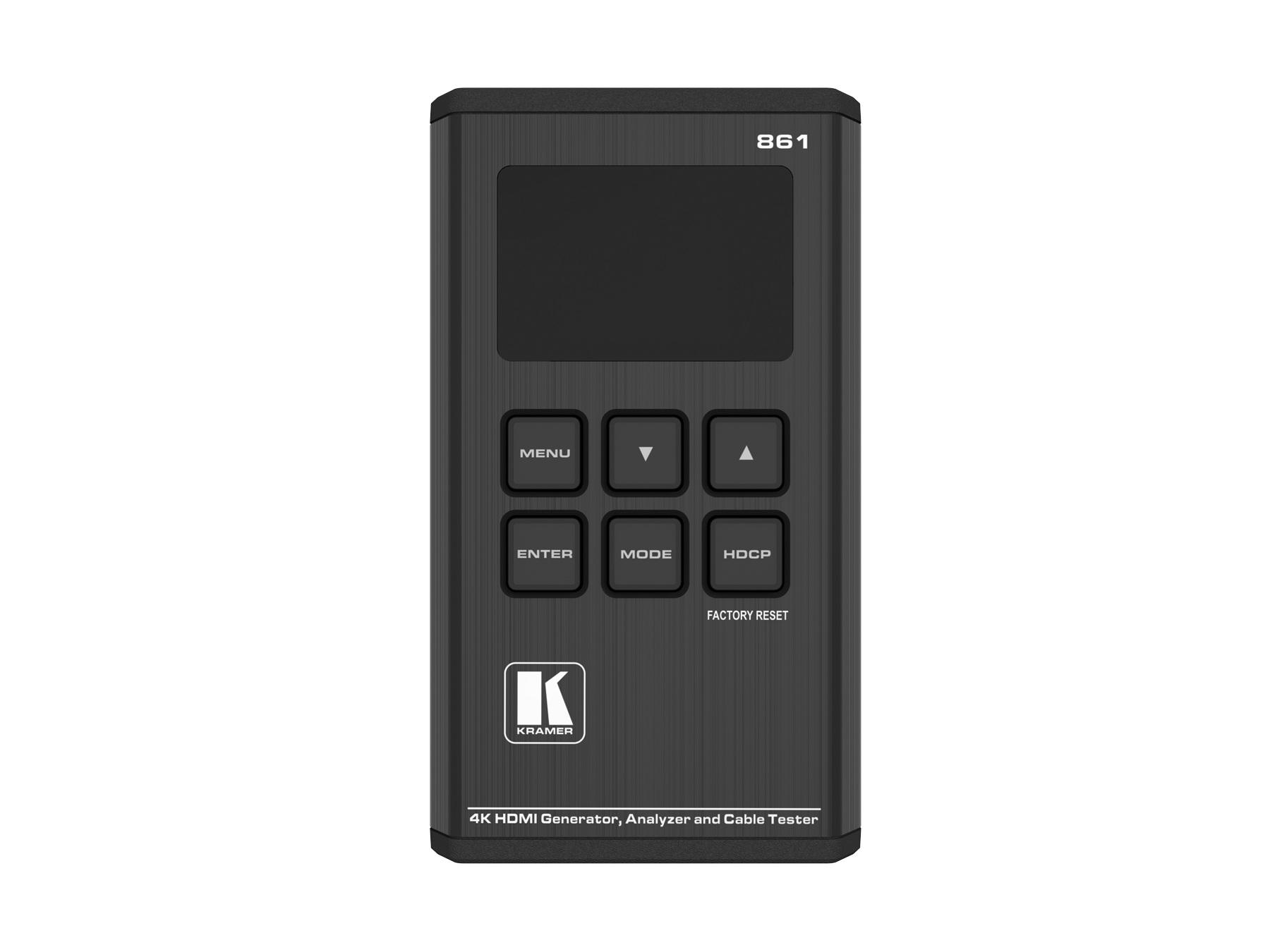861 18G 4K HDR Pocket Signal Generator/Analyzer and Cable Tester by Kramer