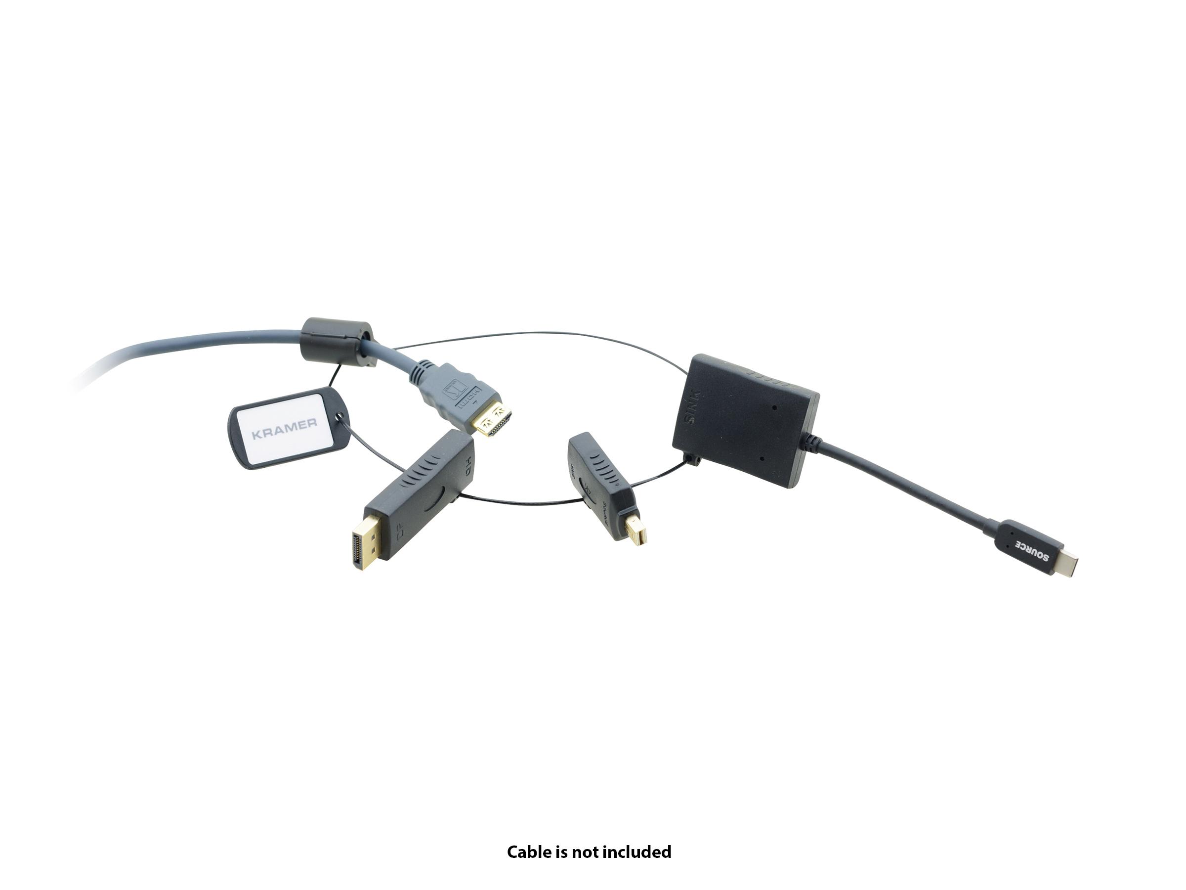 AD-RING-7 USB type-C/Mini DisplayPort/DisplayPort to HDMI (F) Adapter Ring by Kramer