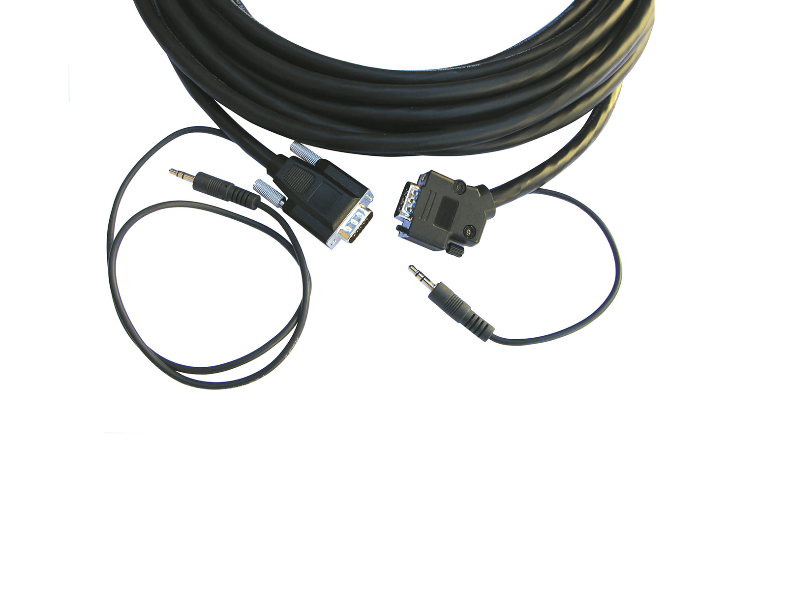 CP-GMA/GMA/XL-25 15-pin HD (M-M)   3.5mm Plenum Cable/ Molded Straight to Backshell 45 - 25ft by Kramer