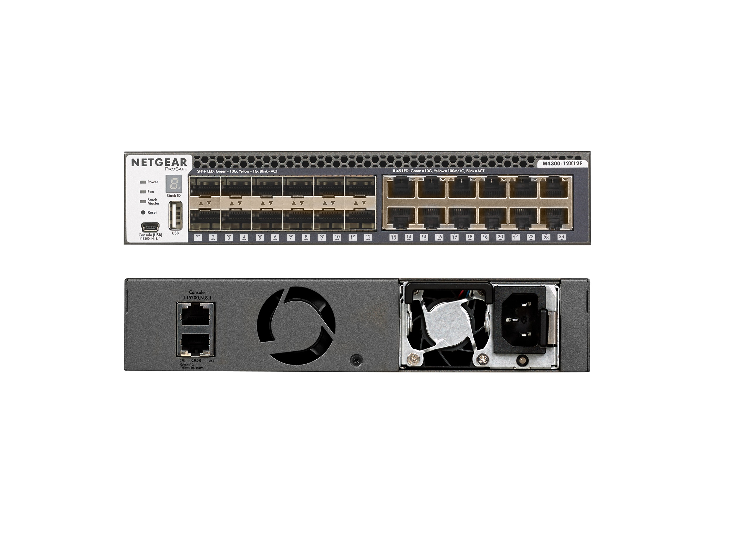 M4300-12X12F/EMEA NETGEAR Managed Switch with 12x10GBASE-T and 12xSFP Plus for KDS-8 Copper and Fiber Backbone by Kramer