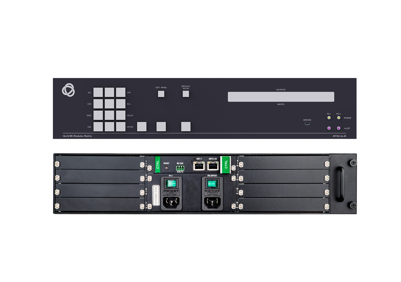 Kramer MTX3-16-M HDBaseT 16x16 8K-Ready Modular Matrix Switcher
