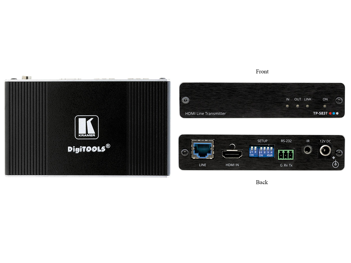 TP-583T 4K HDR HDMI Extender (Transmitter) with RS-232/IR over Long-Reach HDBaseT by Kramer