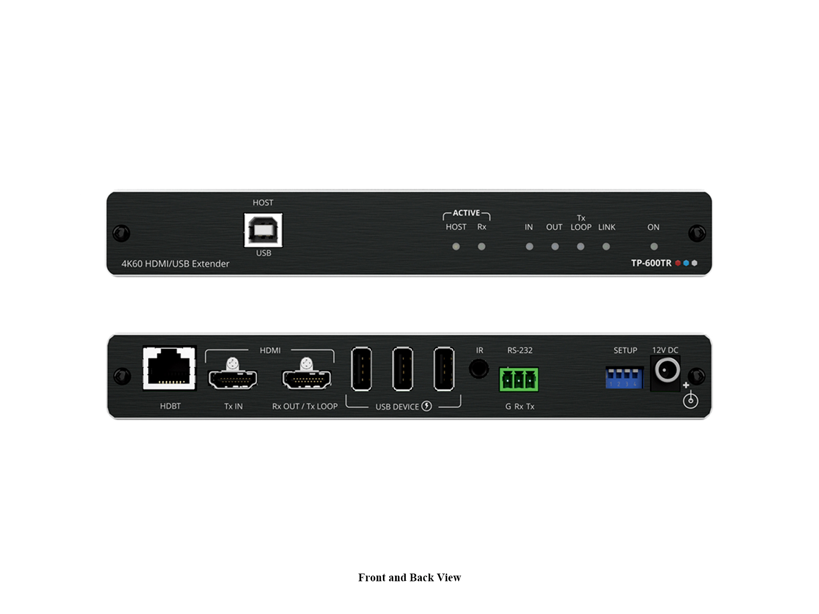 TP-600TR 4K60 4x4x4 HDMI Extender with USB/RS-232/IR over Long-Reach HDBaseT 3.0 by Kramer